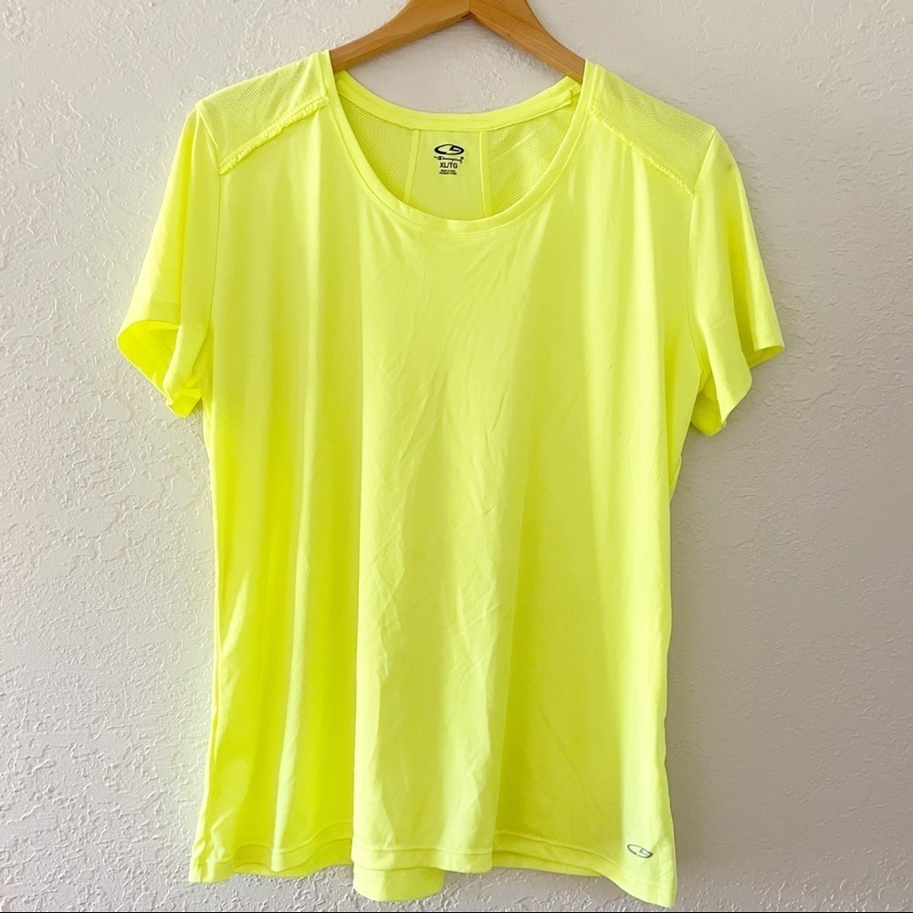 C2 Sport Ladies'‎ Short Sleeve Performance Women’s Athletic Sport Tee XL Yellow